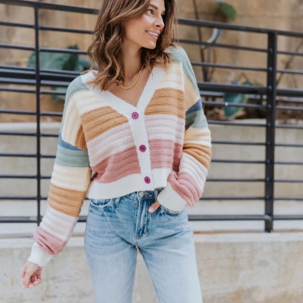 Banianco Striped Multicolor Women's Sweater